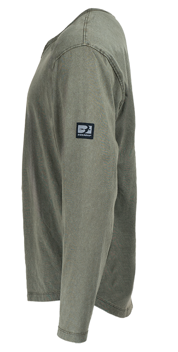 Tee-shirt ML col tunisien - HENLEY
