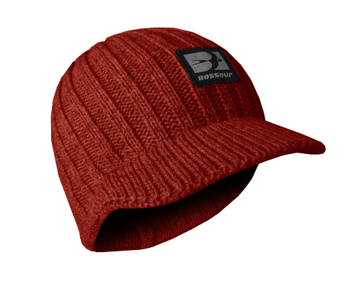 Bonnet tricot à visière