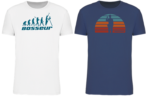 [12235] Lot de 2 tee-shirts EVO-BLANC